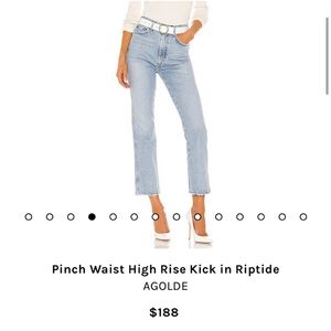 Agolde pinch waist straight leg jeans